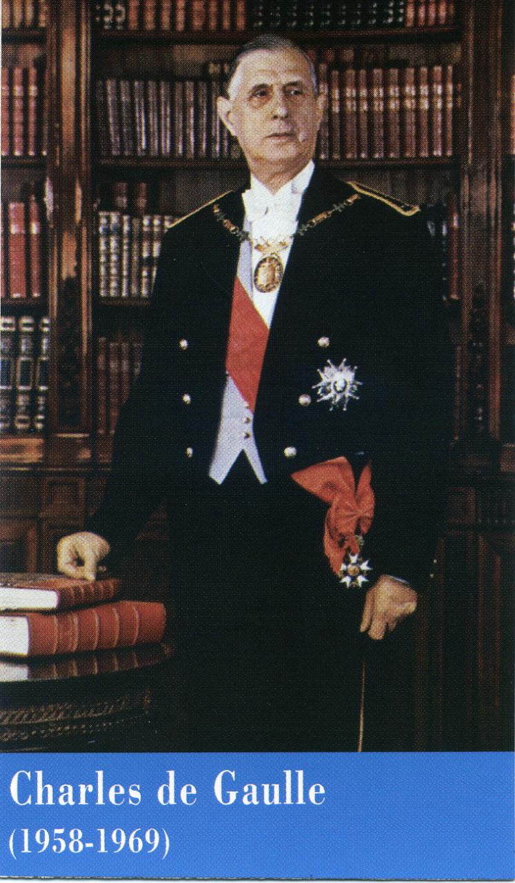 Portrait officiel de Charles de Gaulle, Président de la République française (1958-1969)