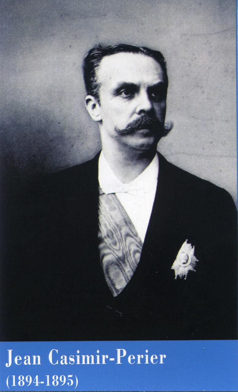 Portrait officiel de Jean Casimir-Périer, Président de la République française (1894-1895)